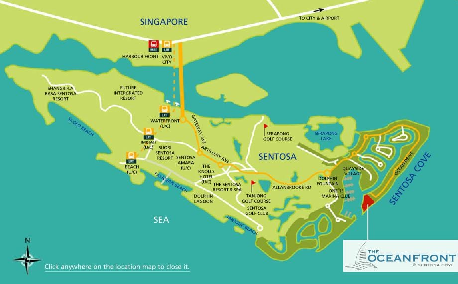 карта sentosa