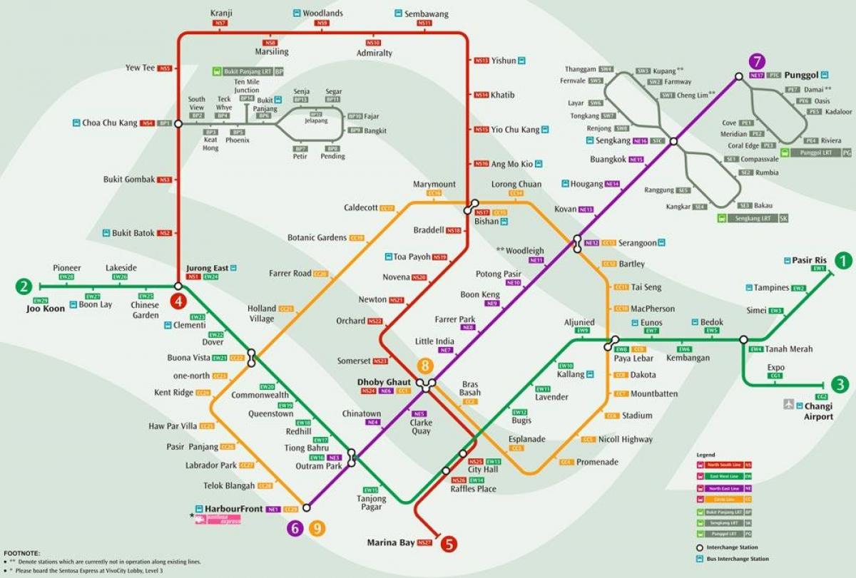 система картата на Сингапур