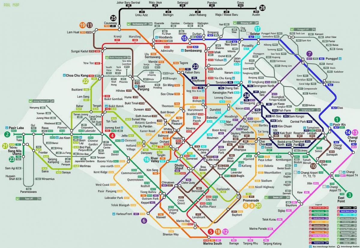 лрт картата на Сингапур