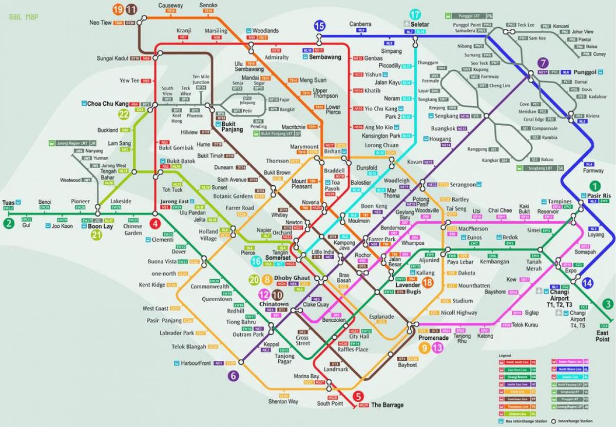смрт Сингапур карта