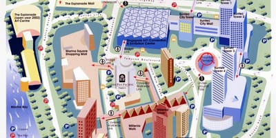 Централния Бизнес Район На Сингапур Карта