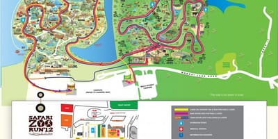 Карта на зоологическата градина на Сингапур