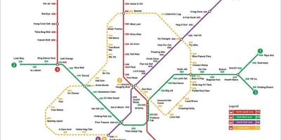 Сингапур метростанция карта