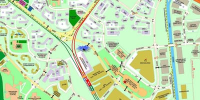 Карта Jurong Изток