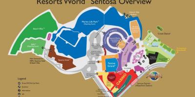 Курорти в света Sentosa картата