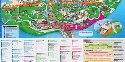 Sentosa карта забележителности