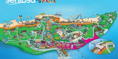 Карта на остров sentosa
