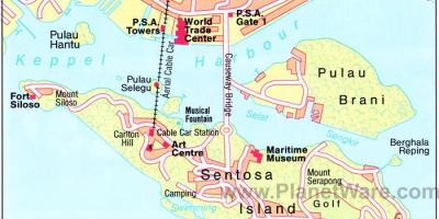 Карта на забележителностите на Сингапур