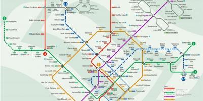 Карта на метрото Сингапур