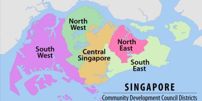 Карта на Сингапур област