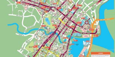 Карта на улиците на Сингапур