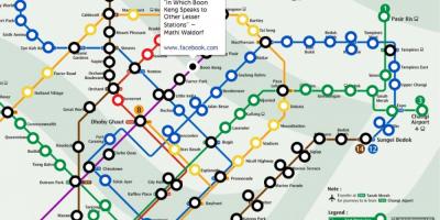 Картата на Сингапур MRT