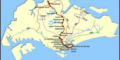 Лта MRT на картата